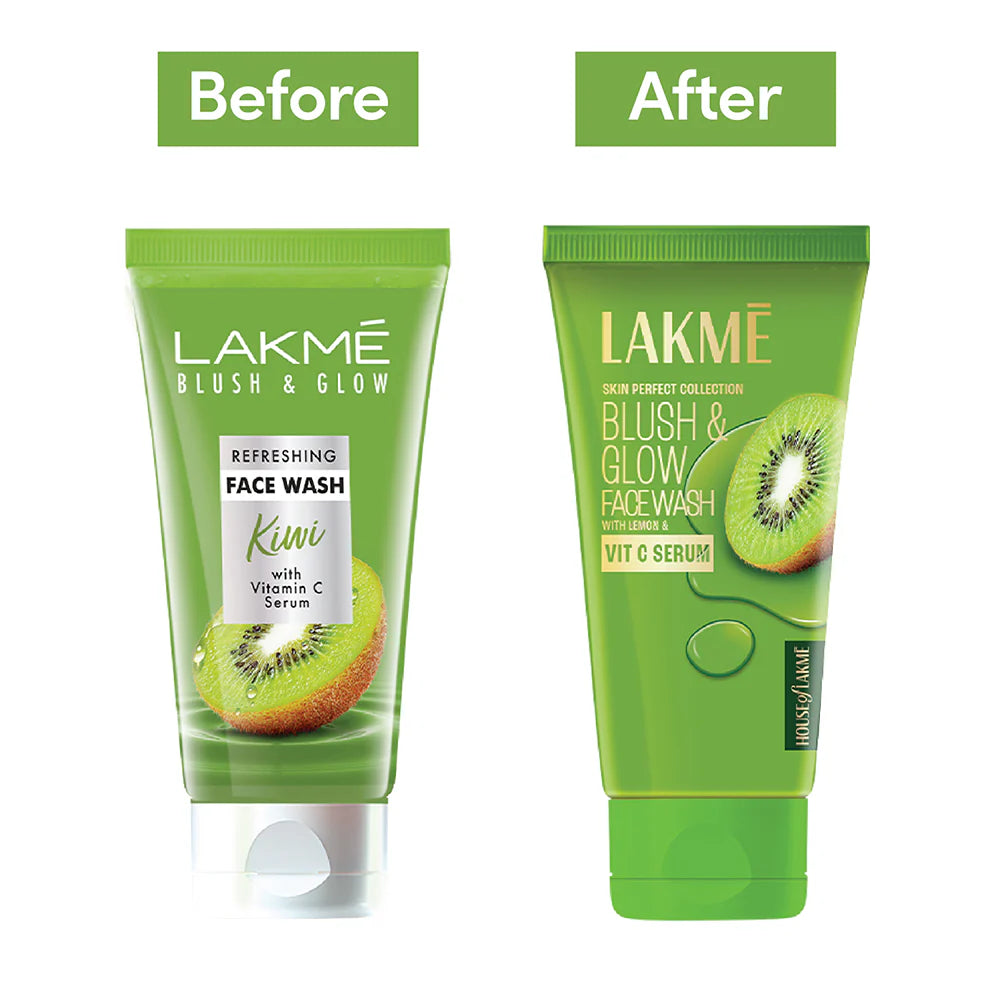 Lakme Blush & Glow Kiwi Freshness Gel Face Wash With Kiwi Extracts 100g