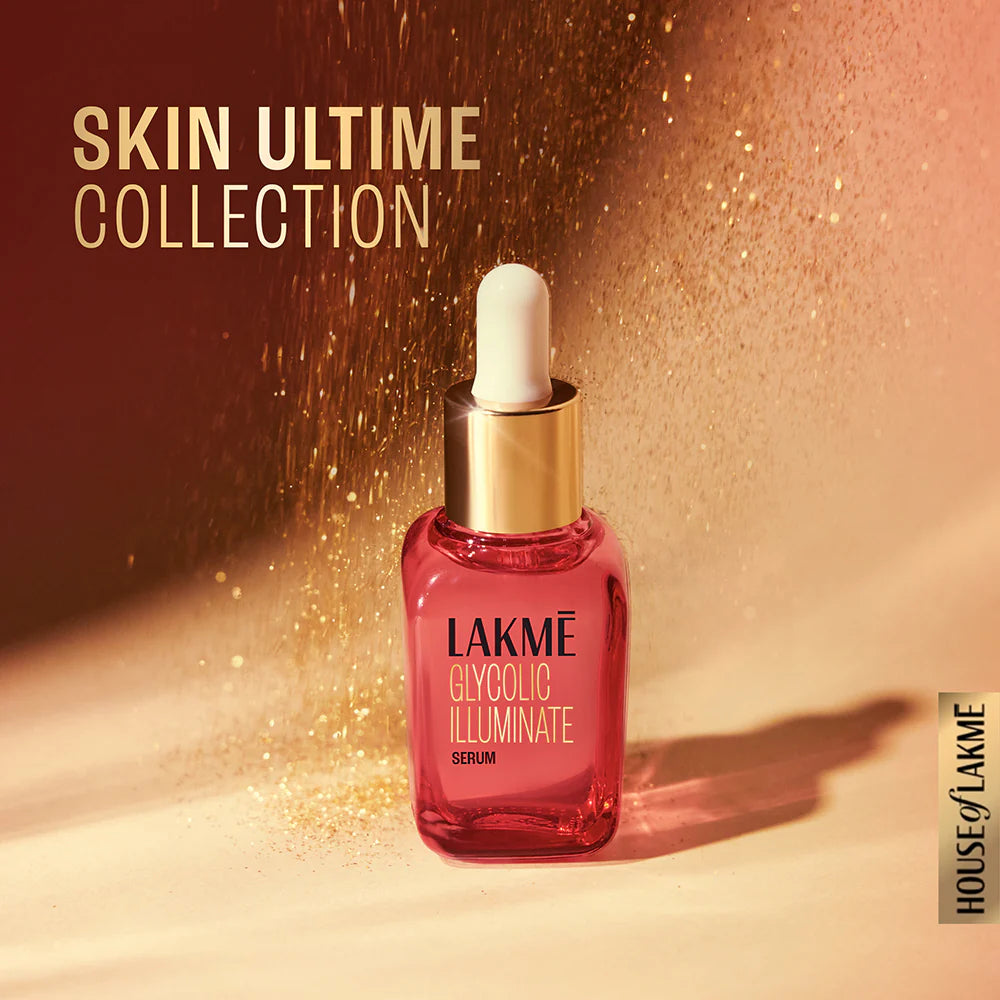 Lakme Glycolic Illuminate Face Serum with 1% Glycolic Acid To Reduce Dullness 30ml
