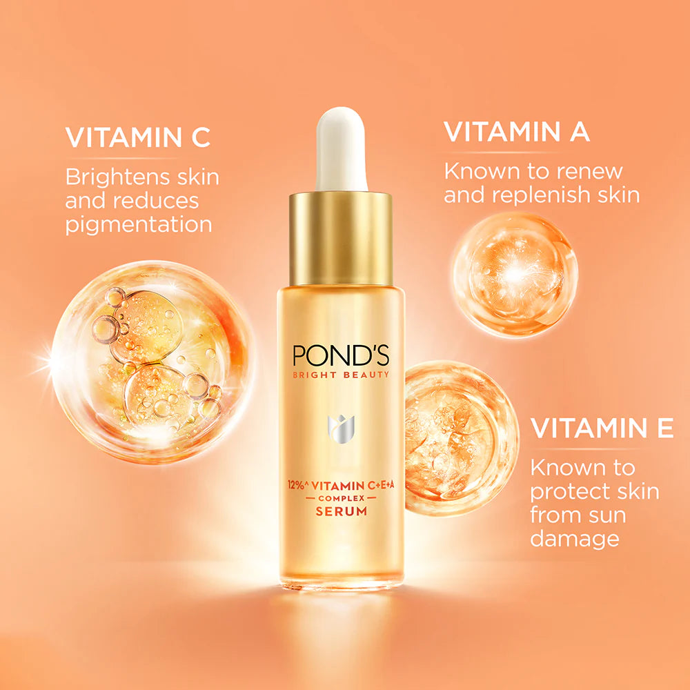 Pond's Bright Beauty 12% Vitamin C+E+A Serum 28ml