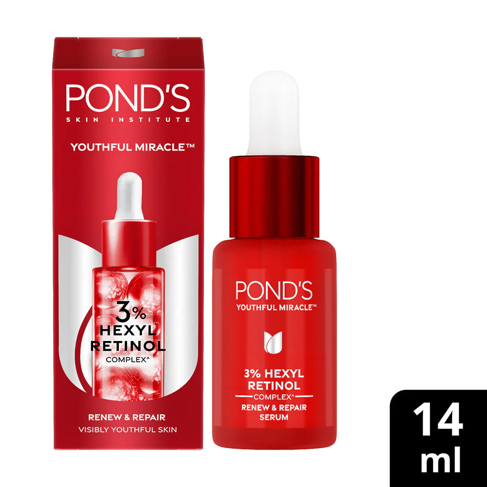 Pond's Youthful Miracle Hexyl Retinol Complex, Renew & Repair Serum 14ml