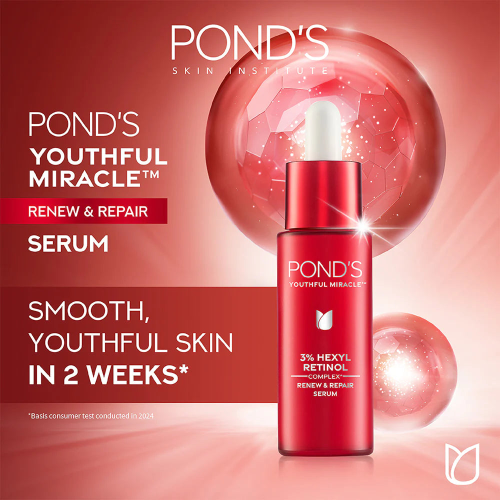Pond's Youthful Miracle Hexyl Retinol Complex, Renew & Repair Serum 14ml