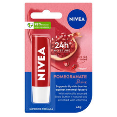 NIVEA Pomegranate Shine Caring Lip Balm – 4.8g