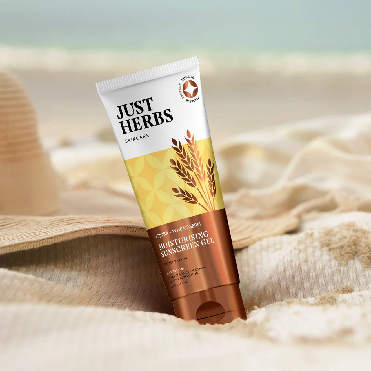 Just Herbs - Nosun Jojoba-Wheatgerm Moisturising Sun Protection Gel (TUBE) 50g
