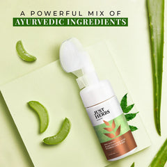 Just Herbs - Neem + Aloe Vera Clear Skin Face Wash 100g