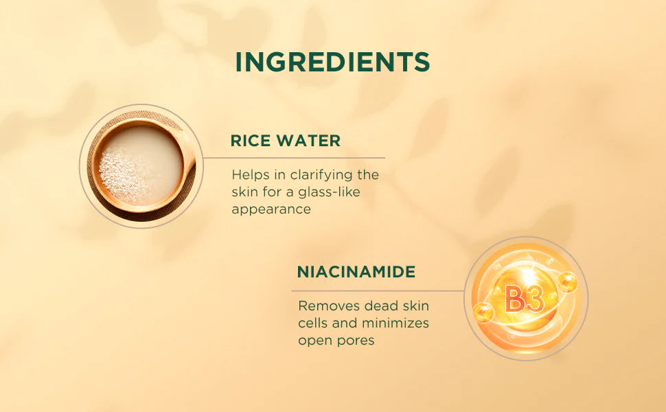Biotique Rice Water & Niacinamide Gel Face Scrub for Glass Skin 100ml