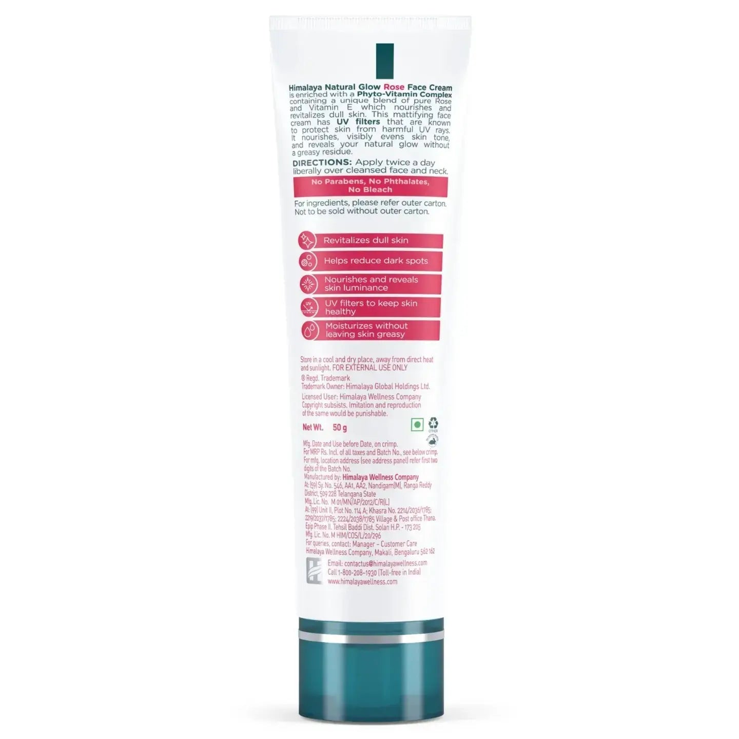 Himalaya - Natural Glow Rose Face Cream 50g