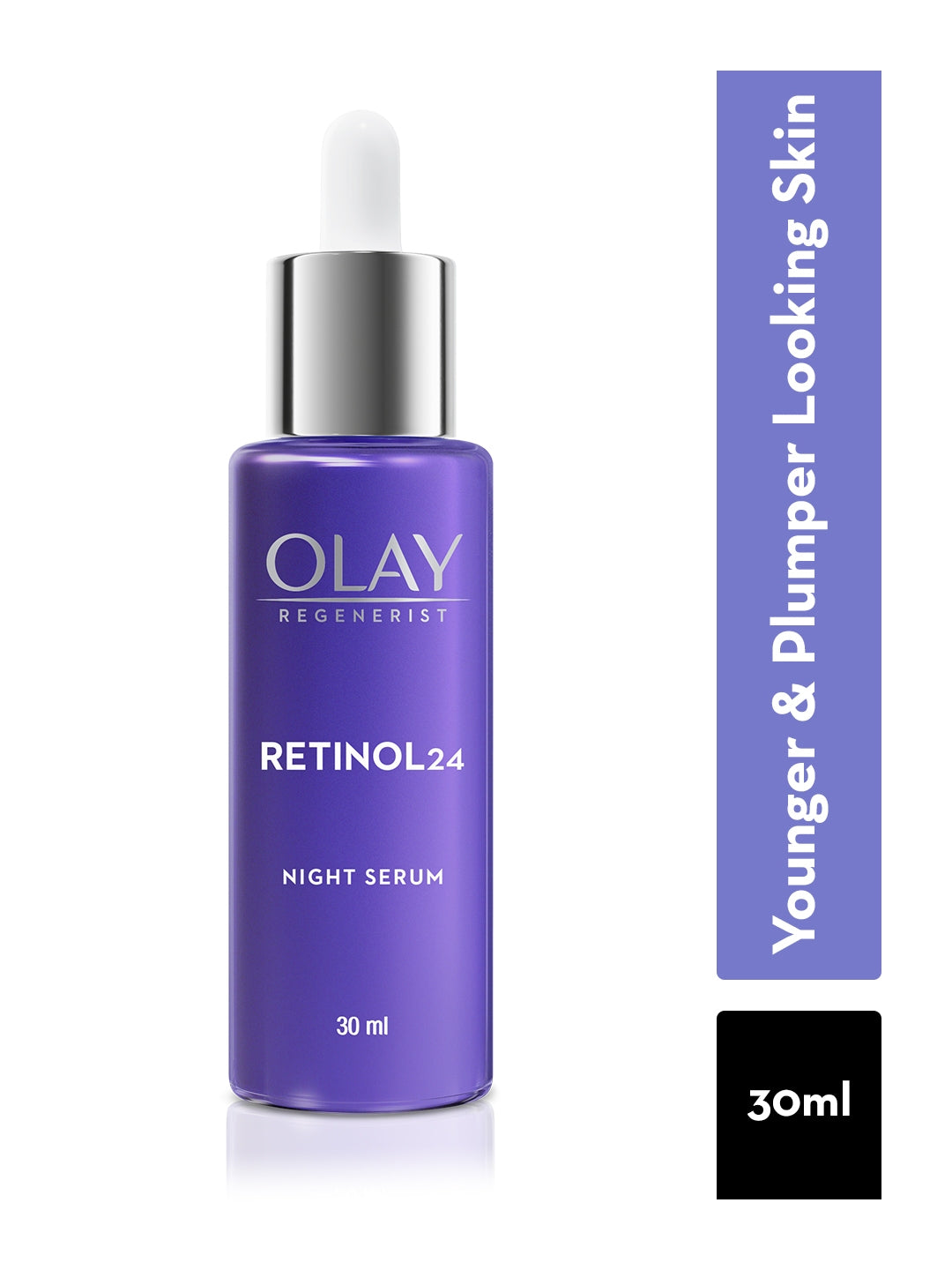 Olay Retinol 24 Max Night Serum, Visibly Reduces Fine Lines in 7 Nights, No Redness, Fragrance Free 30ml
