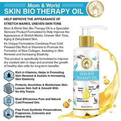 Mom & World - Skin Bio Therapy Oil For Stretch Marks, Scars & Skin Toning 200 ml