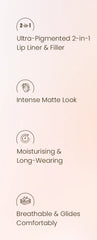Swiss Beauty Lip Stain Matte Lipstick Shade No.  02 — Peaches N Cream