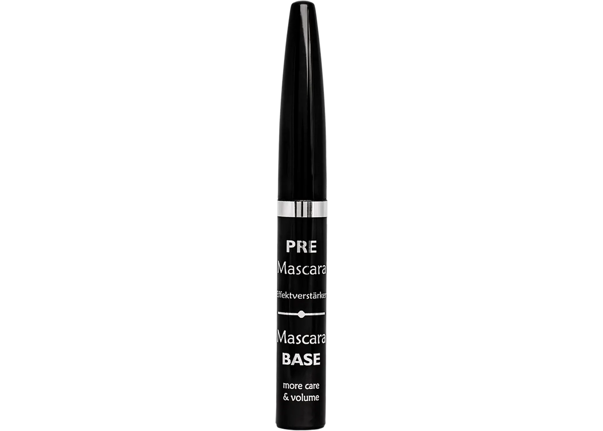 PRE Mascara base tube with black cap, slim 5g cosmetic applicator