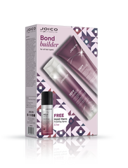Joico Bond Builder holiday duo gift box with two bottles and Hold Hero mini