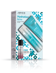 Joico Hydration Hero holiday duo set with mini Hold Hero bottle and shampoo/conditioner