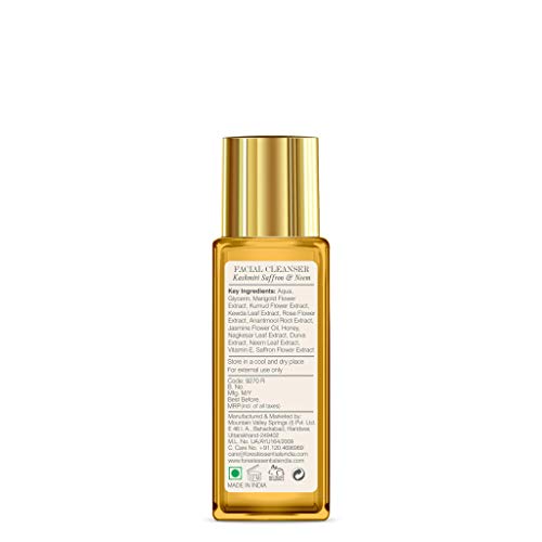 Forest Essentials Travel Size Delicate Facial Cleanser Kashmiri Saffron & Neem - 50ml