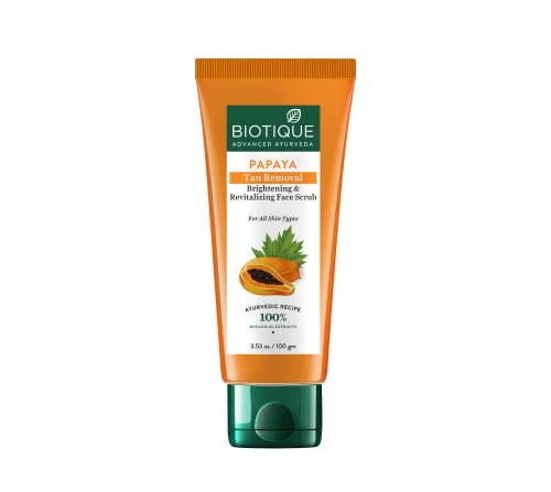 Biotique Papaya Tan Removal Brightening & Revitalizing Face Scrub 100g