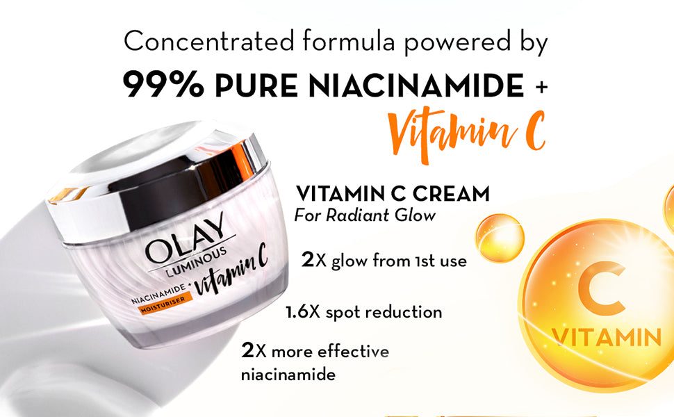 Olay Vitamin C Kit Glow Cream 50g with Cleanser 100g