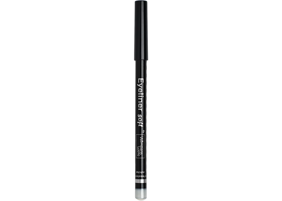 White soft inner highlighter eyeliner in slim tube with applicator tip