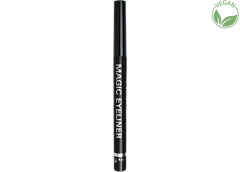 Magic Eyeliner liquid eyeliner pen, deep black, slim black barrel with cap