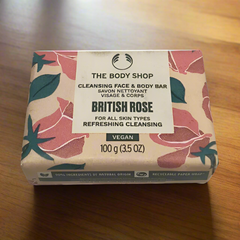 The Body Shop - British Rose Cleansing Face & Body Bar 100G