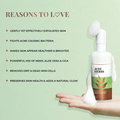 Just Herbs - Neem + Aloe Vera Clear Skin Face Wash 100g