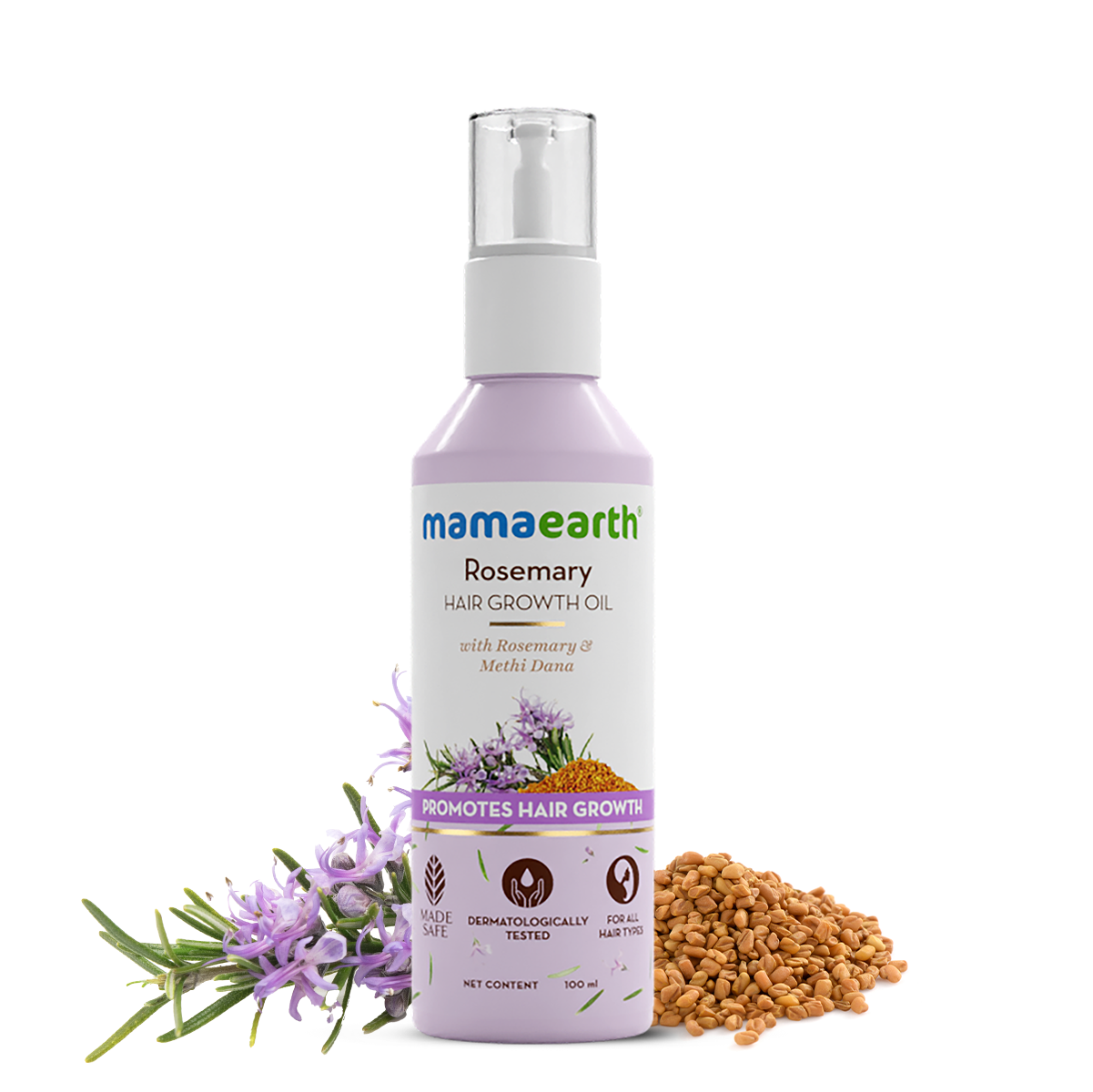 Mamaearth - Rosemary Hair Growth Oil with Rosemary & Methi Dana for Promoting Hair Growth - 100 ml