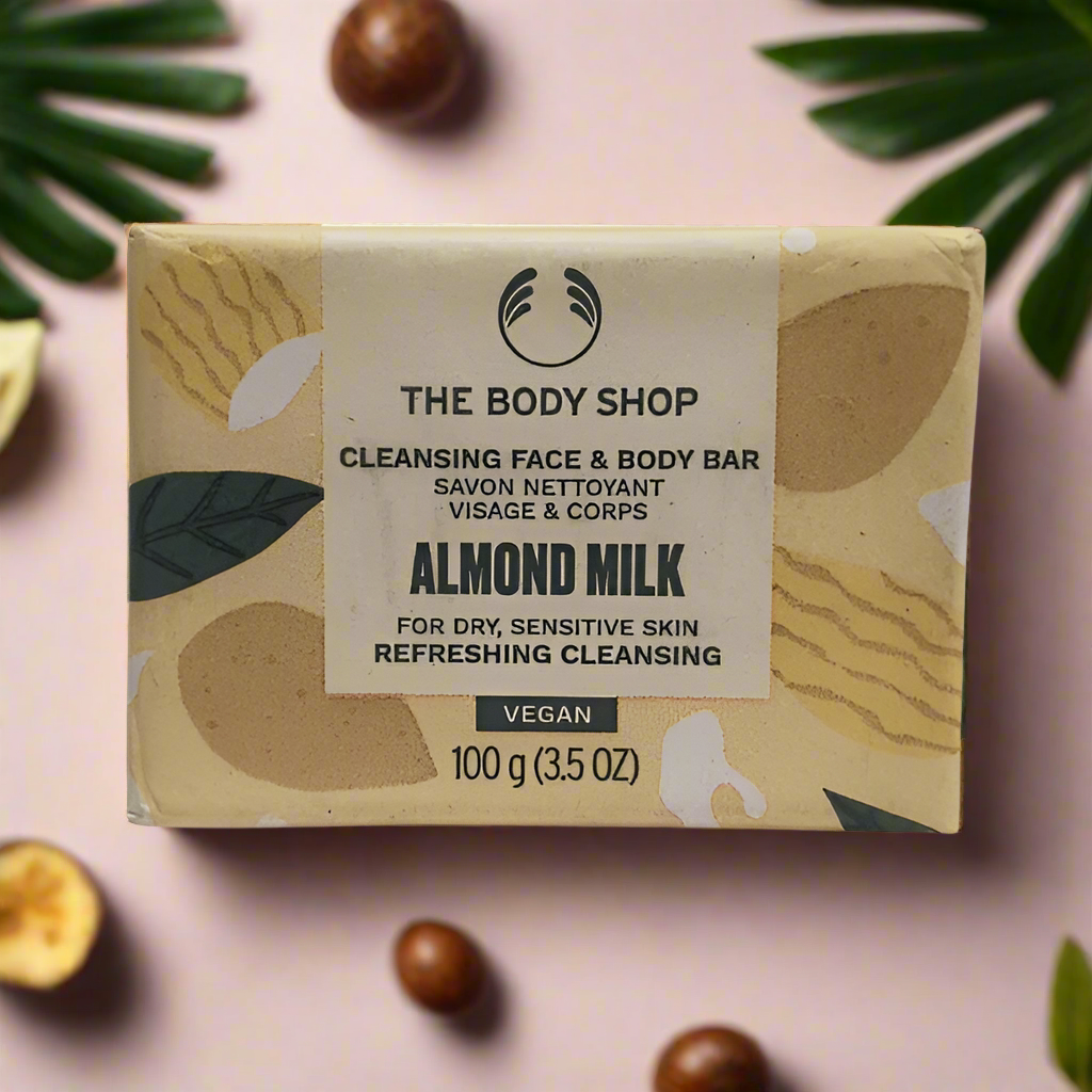 The Body Shop - Almond Milk Cleansing Face & Body Bar 100G