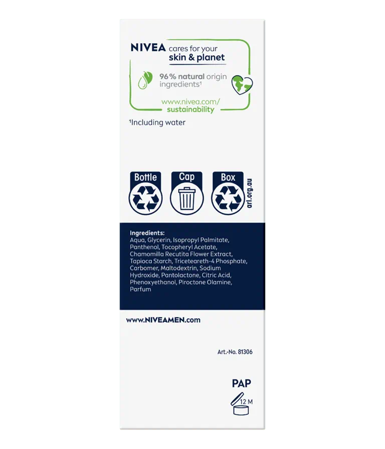 Nivea MEN Sensitive After Shave Balm With Chamomile & Vitamin E 100ml