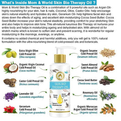 Mom & World - Skin Bio Therapy Oil For Stretch Marks, Scars & Skin Toning 200 ml