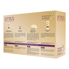 Lotus Herbals Radiant Gold Cellular Glow 5-in-1 Facial Kit 170g