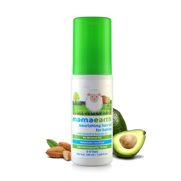 Mamaearth - Milky soft Nourishing Baby Hair Oil with Almond and Avocado 100ml