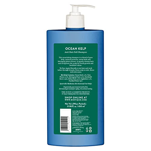 Biotique Ocean Kelp Anti-Hair Fall Shampoo for Intensive Hair Growth Therapy 650 ml