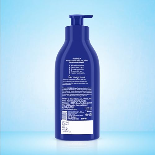 Nivea Nourishing Lotion Body Milk For Dry Skin  600ml