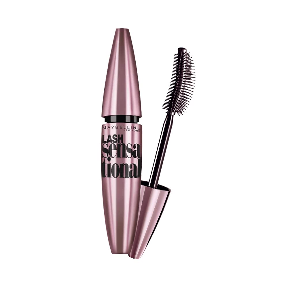 Maybelline - New York Mascara, No-clumping, Fanning Brush, Waterproof, Lash Sensational, Black 10ml