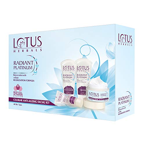 Lotus Herbals Sustainable Radiant Platinum Cellular Anti-Ageing Facial Kit