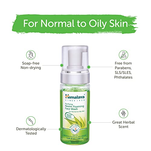 Himalaya Unisex Purifying Neem Foaming Face Wash 150 ml