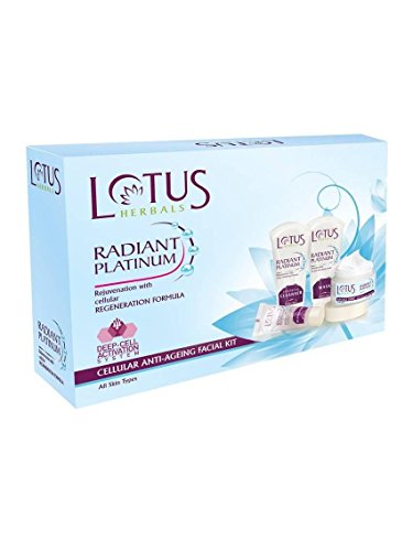 Lotus Herbals Sustainable Radiant Platinum Cellular Anti-Ageing Facial Kit