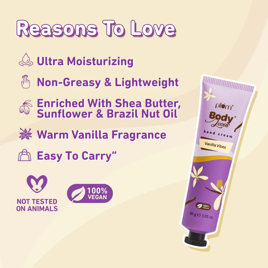 Plum - Vanilla Vibes Hand Cream by Plum BodyLovin 30g