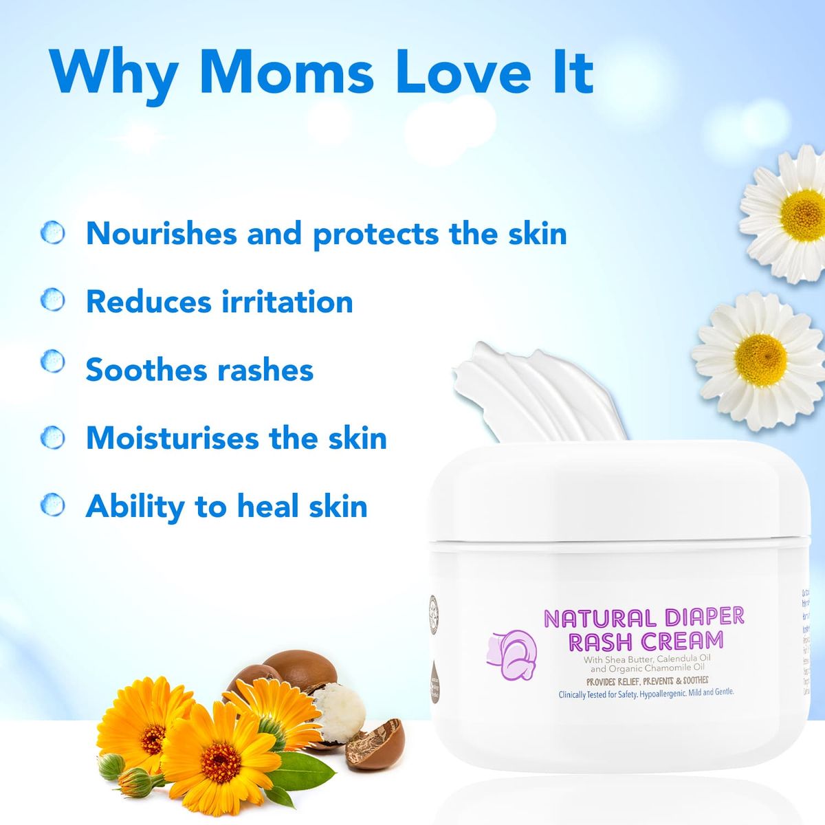 The Moms Co. Natural Diaper Rash Baby Care Cream 25gm