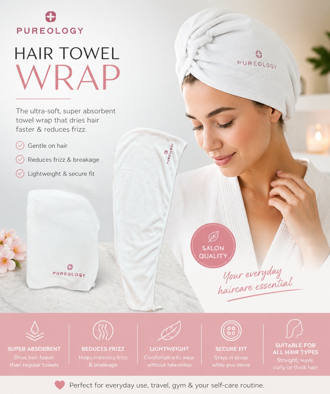 Pureology Hair Towel Wrap