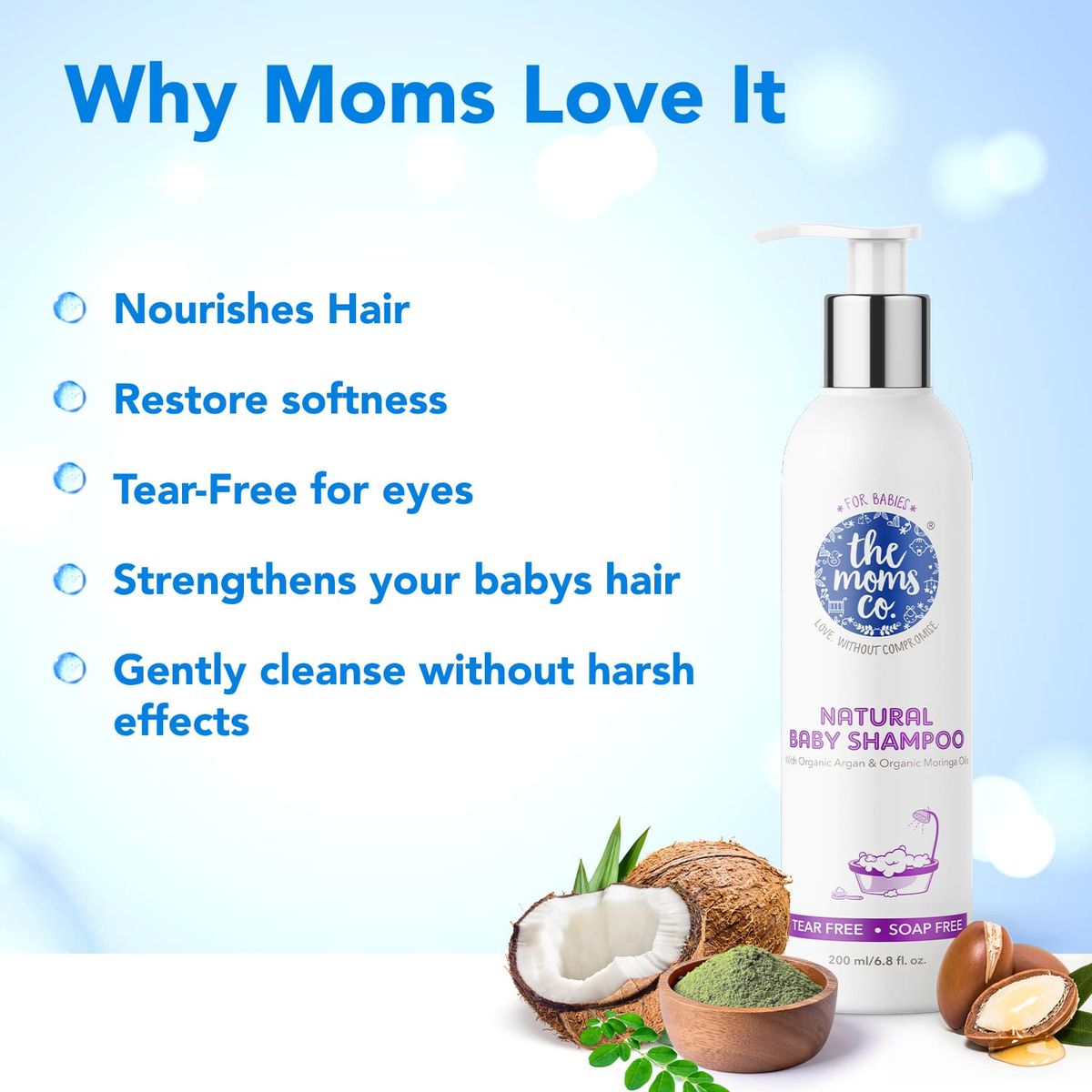 The Moms Co. Natural Baby Shampoo 200ml