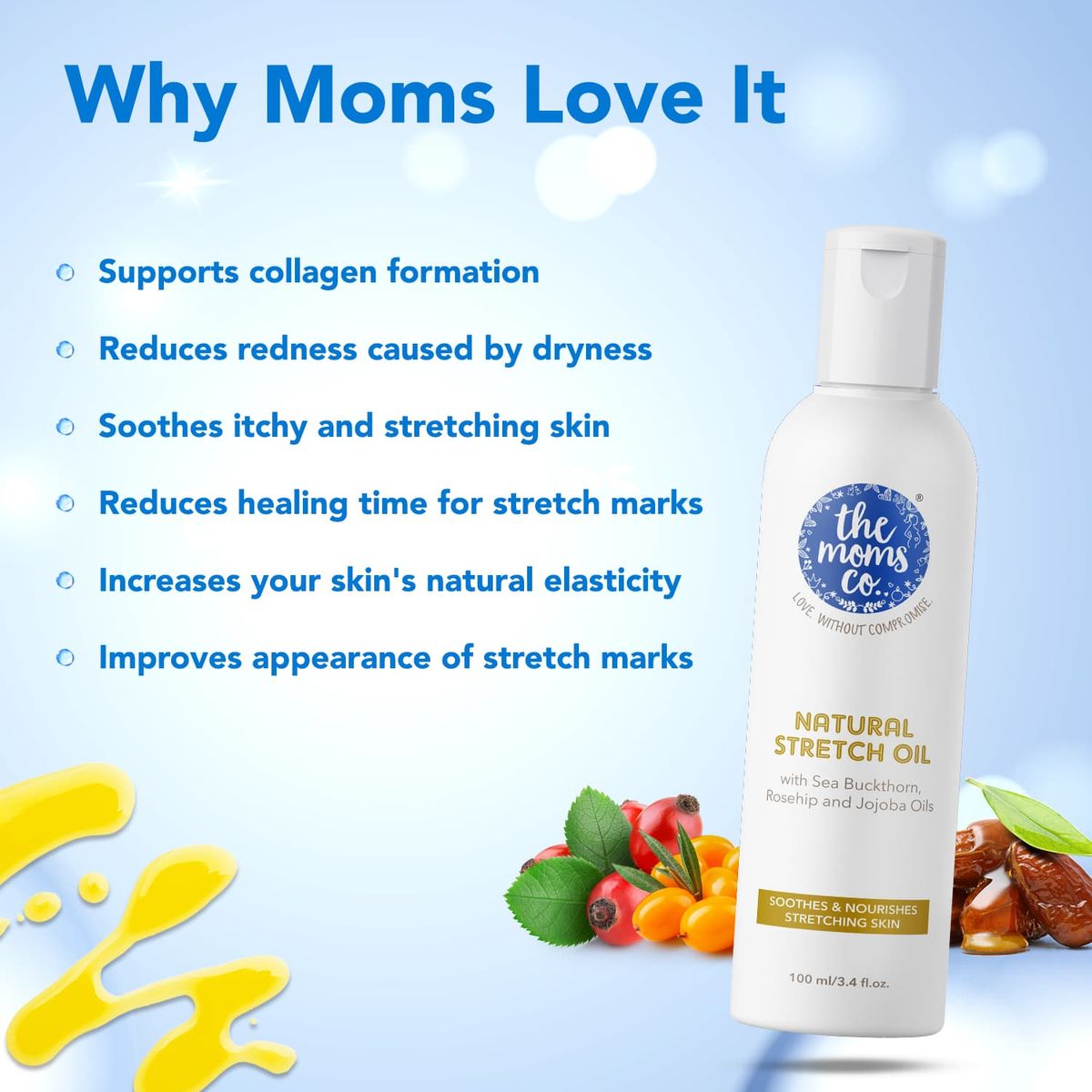 The Moms Co. Natural Stretch Oil 100ml