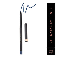 MyGlamm - Manish Malhotra 24H Kajal Eyeliner - Starry Night (Blue) | Long Lasting, WaterProof, Smudge Proof Retractable Eye Kajal Pencil