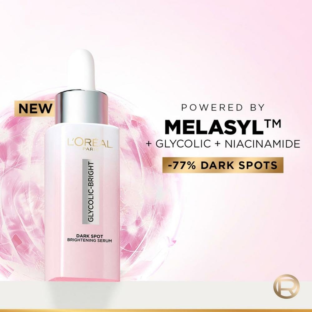 L'Oreal Paris - Glycolic Bright Melasyl + Niacinamide Serum for Brightening Dark Spots 15ml
