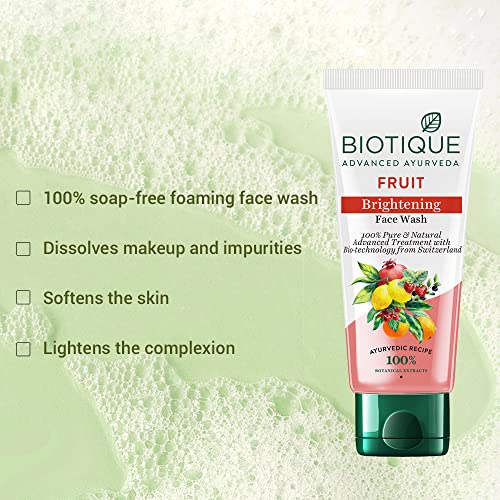 Biotique Pure & Natural Fruit Brightening Face Wash - 100 ml