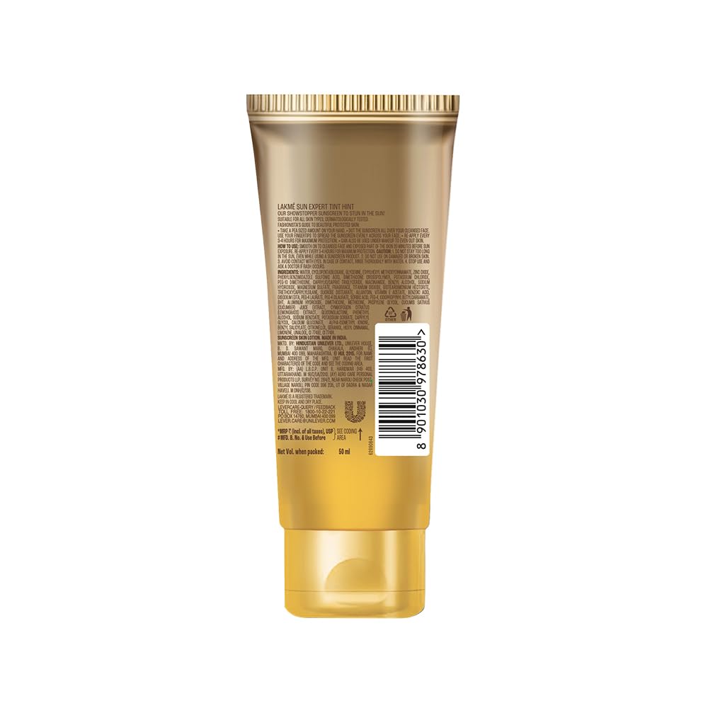 Lakme Sun Expert Tinted Sunscreen SPF 50 PA +++ - 50 ml