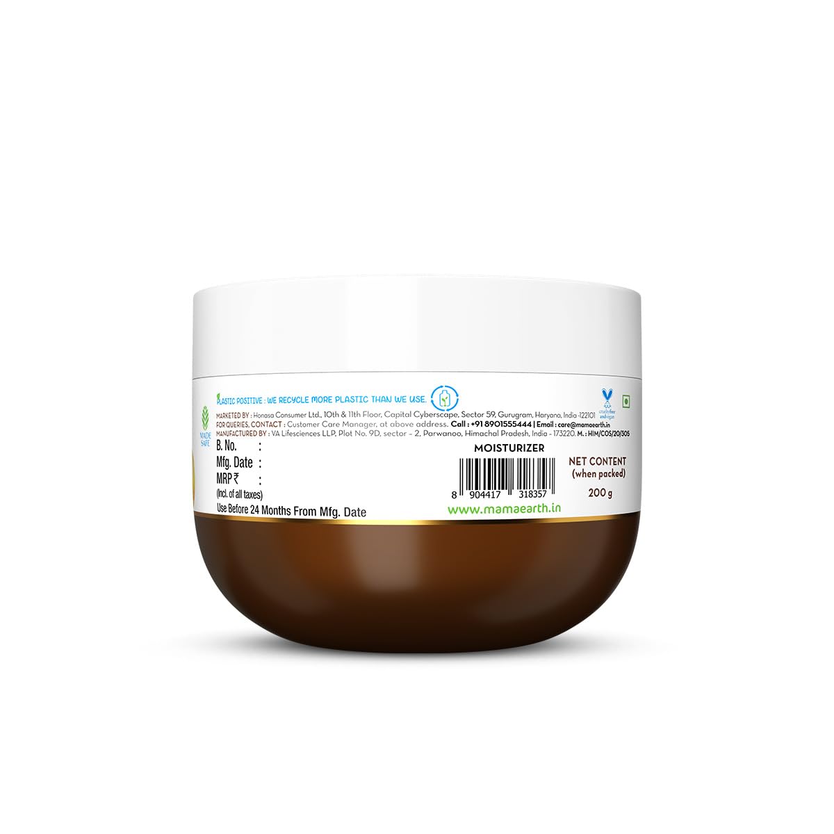 Mamaearth - Cocoa Rich Moisturizing Cream 200g