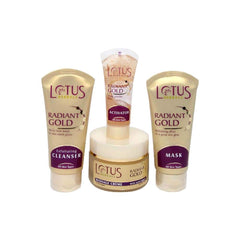 Lotus Herbals Radiant Gold Cellular Glow 5-in-1 Facial Kit 170g