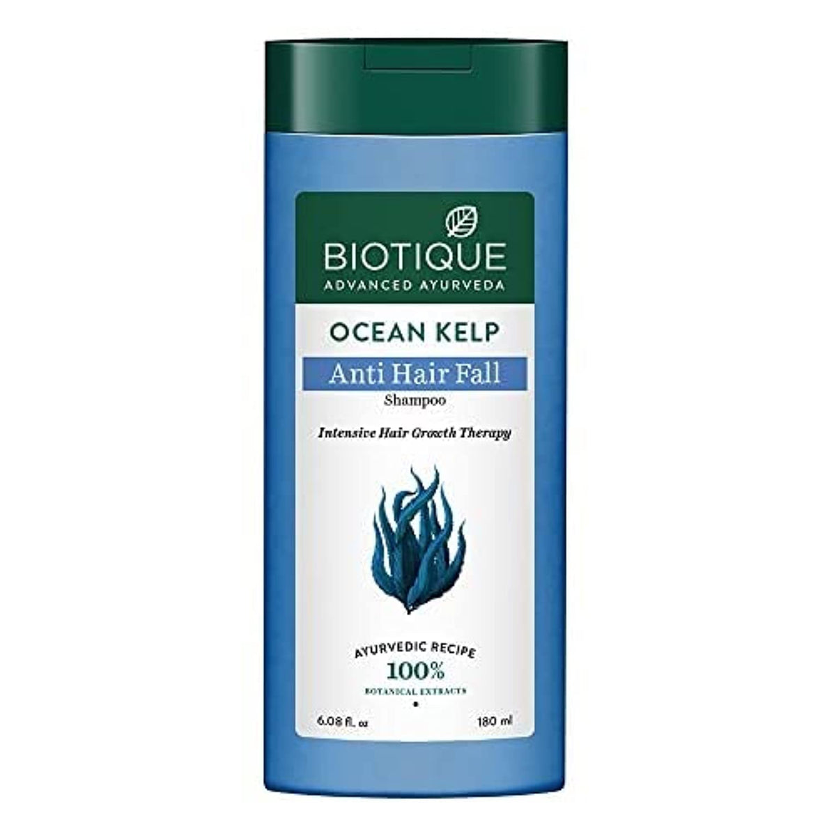 Biotique Ocean Kelp Anti-Hair Fall Shampoo for Intensive Hair Growth Therapy 180ml