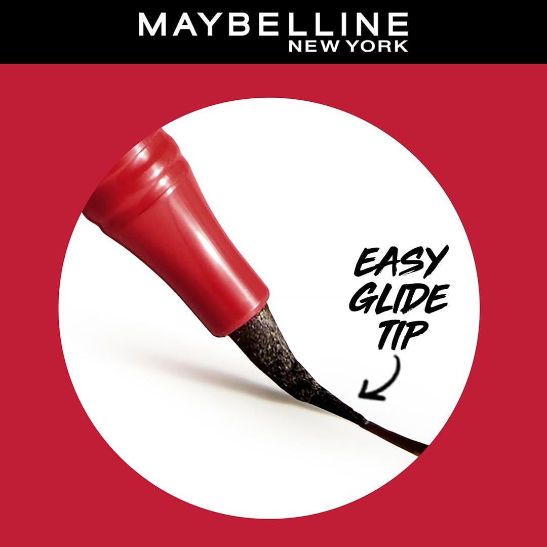 Maybelline - New York High Impact Tattoo Pen Liner, Lasts Up To 48H - Black, Water & Smudge-proof