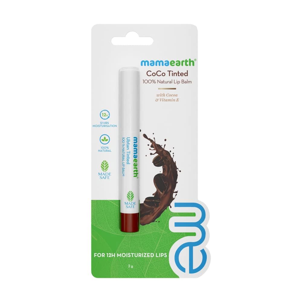Mamaearth - CoCo Tinted 100% Natural Lip Balm with CoCo and Vitamin E 2g