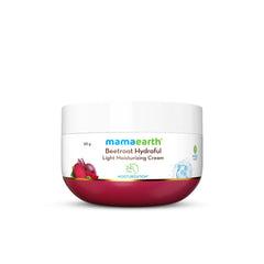 Mamaearth - Beetroot Hydraful Light Moisturizing Cream with Beetroot & Hyaluronic Acid for Hydrated Pink Glow 50g